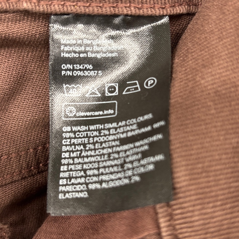 NWT Divided by H&M Wide Leg High Rise Brown Denim Jeans Size 10 - Picture 5 of 8